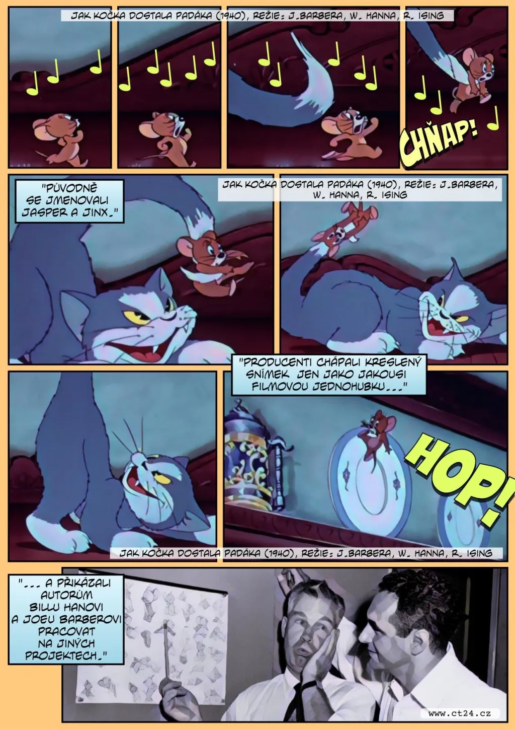Tom a Jerry jsou kámoši jak hrom, ale nemůžou se vystát. Jejich eskapády baví už osmdesát let