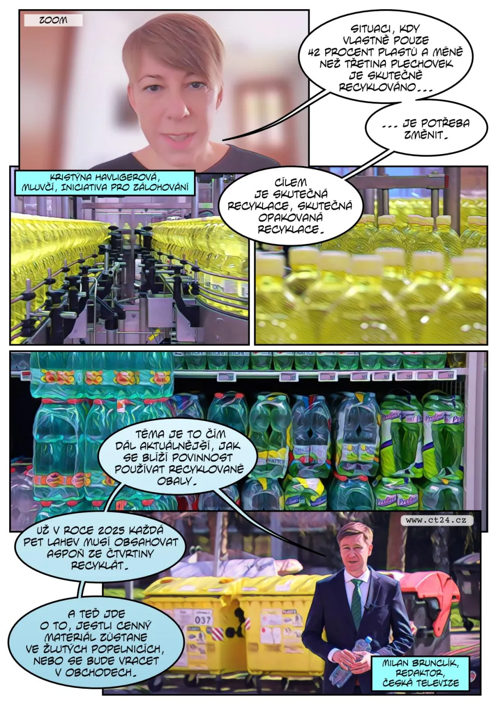 Výrobci nápojů chtějí po státu zálohované PET lahve