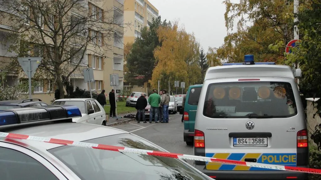 Místo činu na kladenském sídlišti