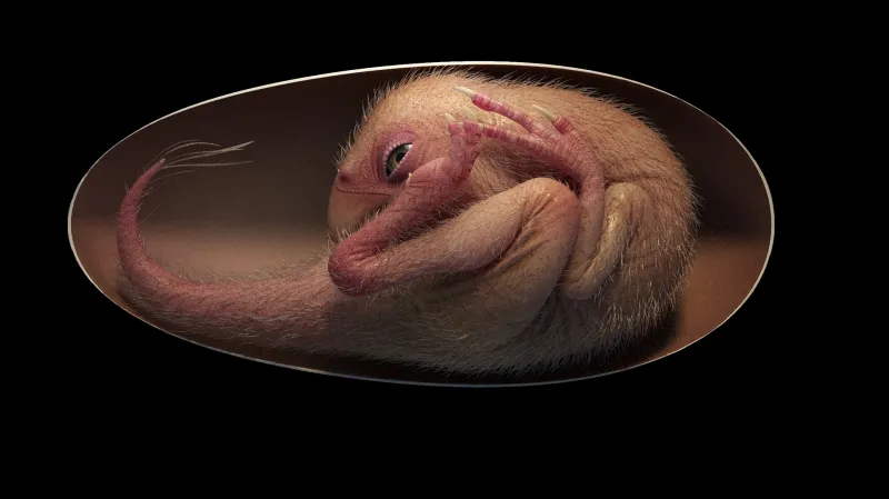 Dinosauří embryo ve vejci