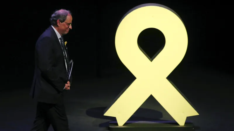 Katalánský premiér Quim Torra