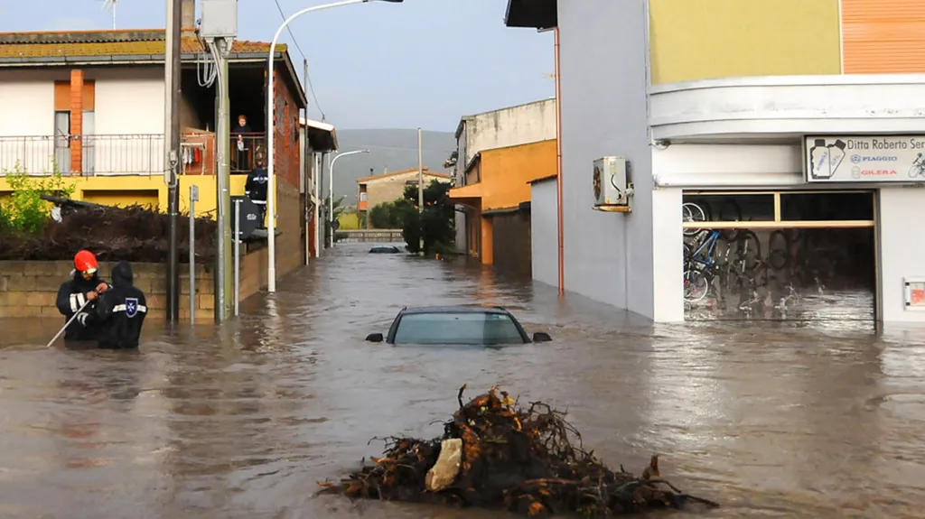 Záplavy na Sardinii