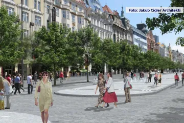Rekonstrukce Václavského náměstí by měla začít v dubnu, změní se spodní část