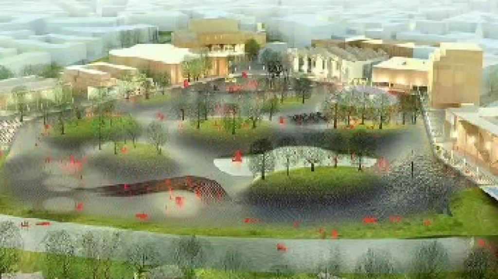 Klastr Černá louka - detail vítězného návrhu