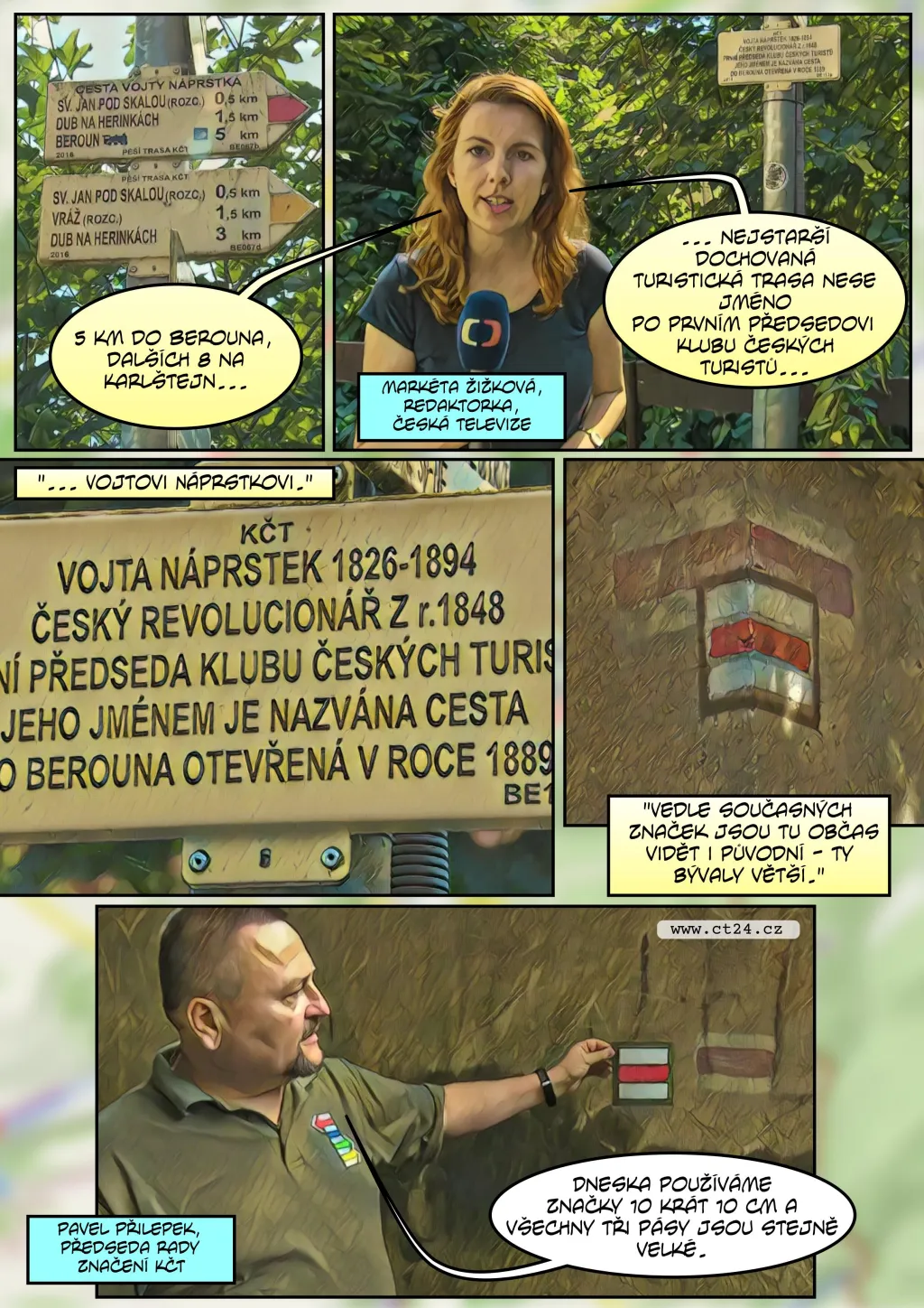 Komiks: 130 let od označení první turistické trasy