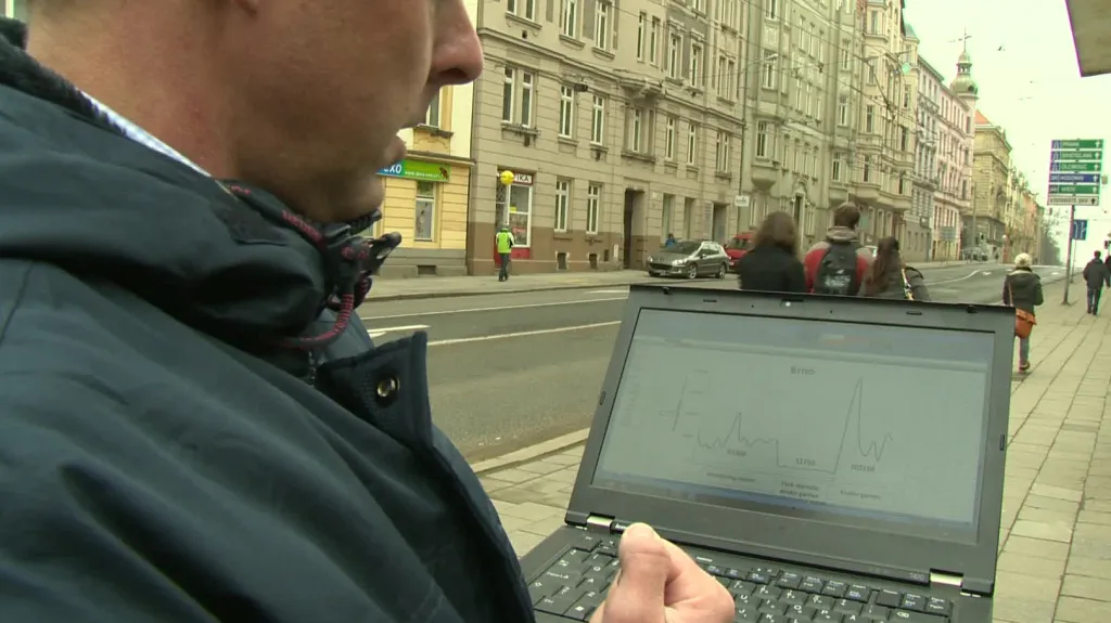 Měření kvality ovzduší v centru Brna