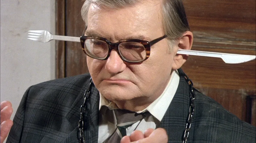 Ludvík Šváb ve filmu Jídlo (1992, režie: Jan Švankmajer)