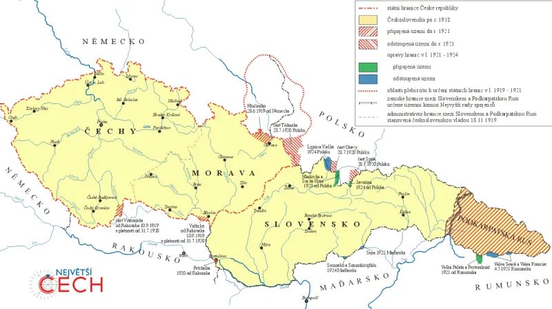 Proměny území Československa