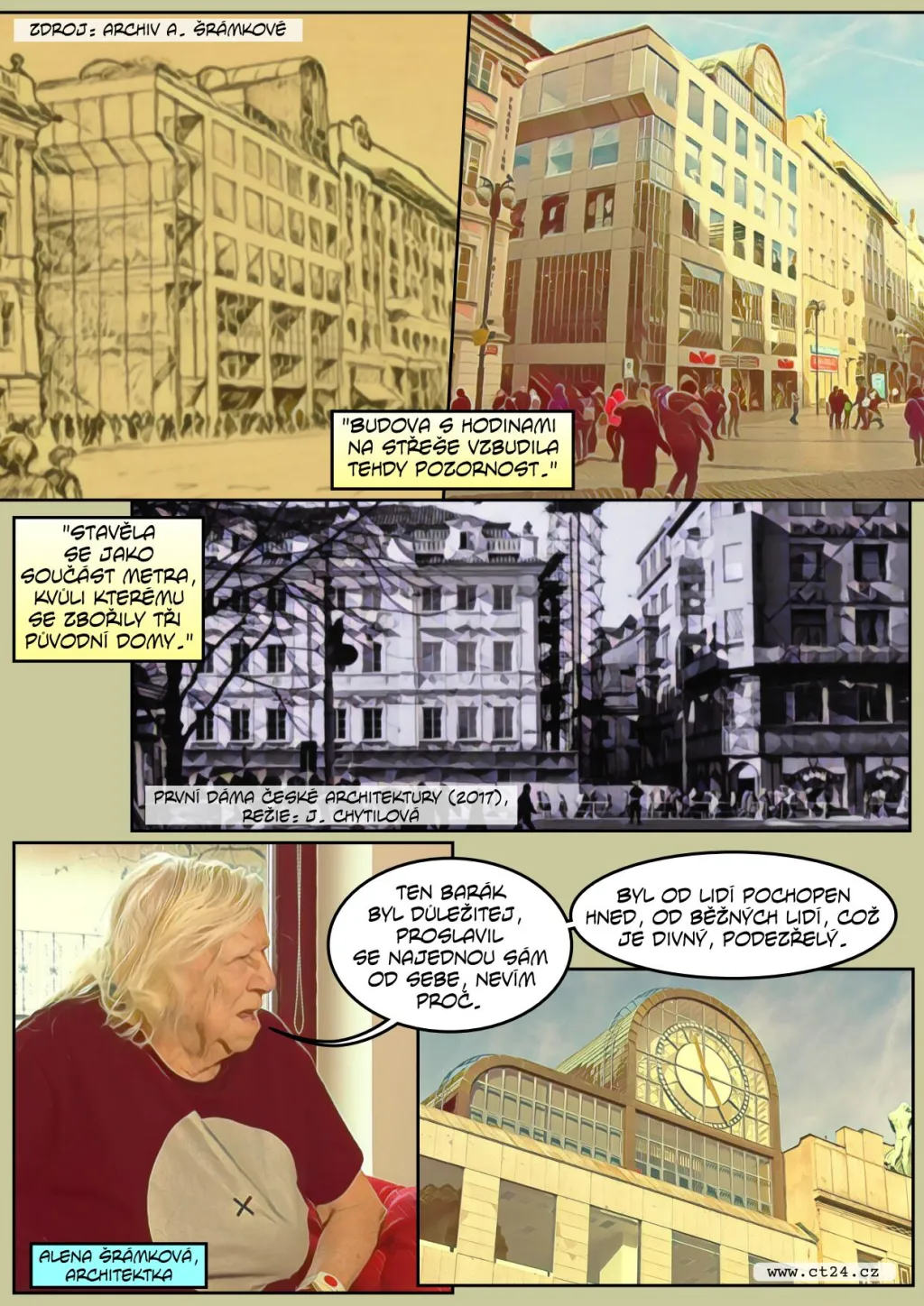 Výstava k výročí narození architektky Aleny Šrámkové