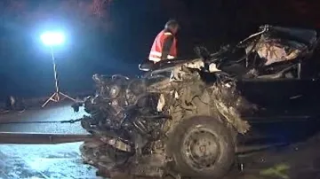 Vrak vozu po nehodě