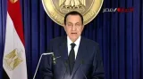 Projev egyptského prezidenta Husního Mubaraka