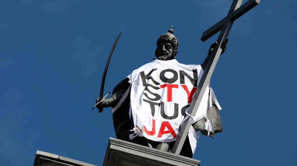 Protest proti reformě justice v Polsku