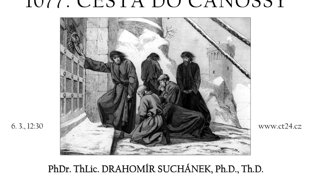 Plakát k přednášce Cesta do Canossy