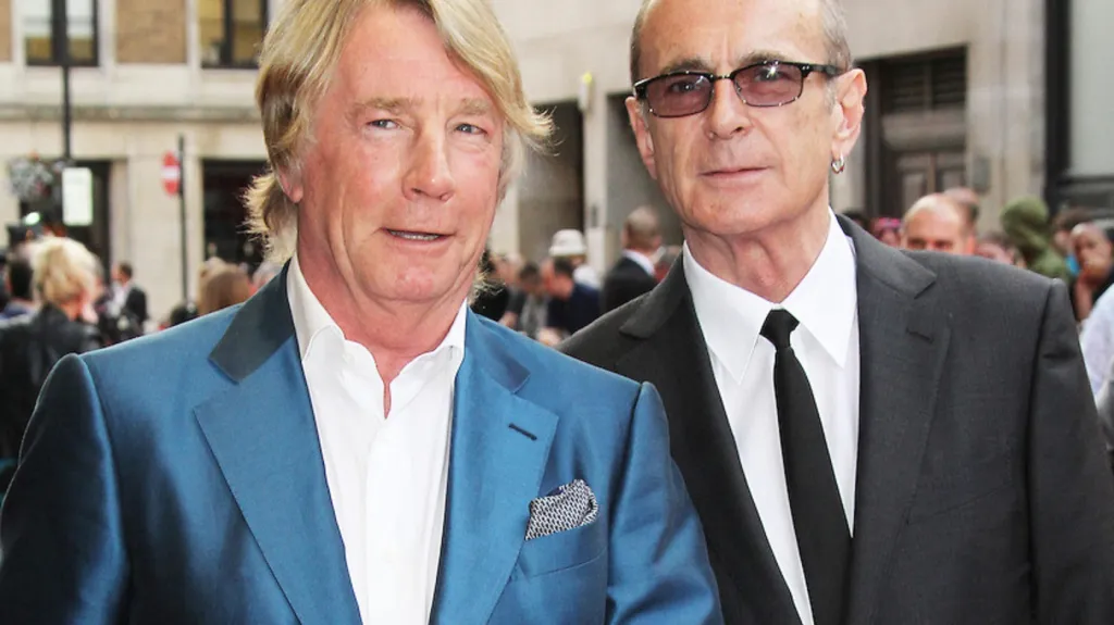 Hudebníci Rick Parfitt a Francis Rossi na snímku z roku 2013