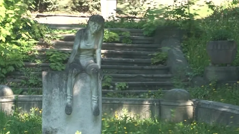 Secesní podobu měla i přilehlá zahrada