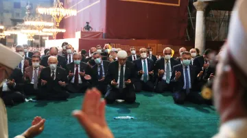 První modlitba v Hagia Sofia