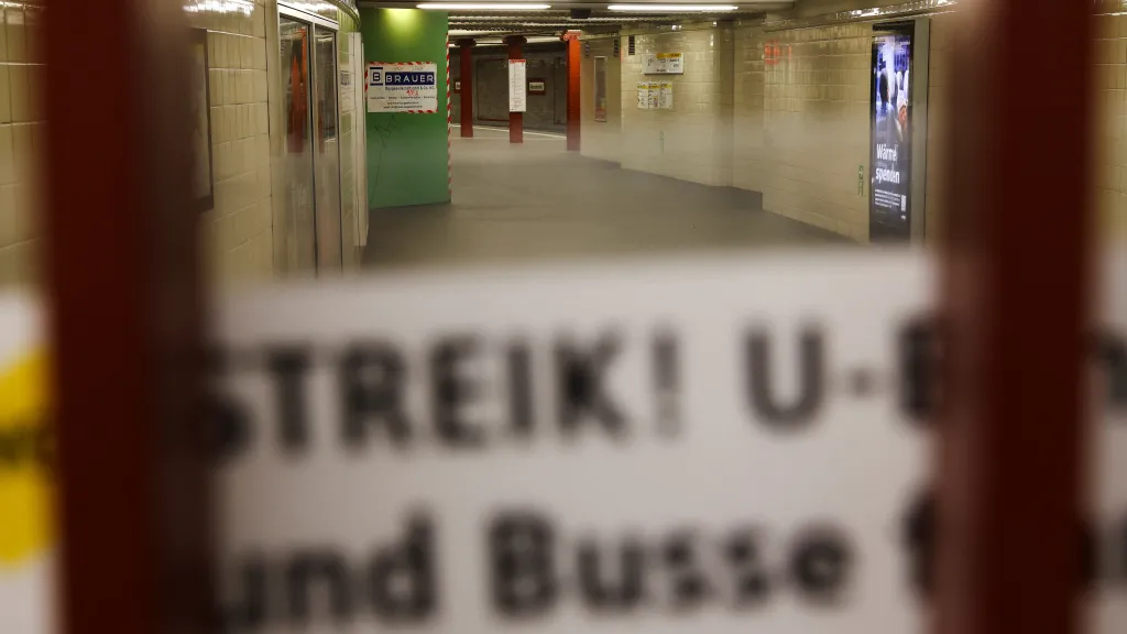 Berlínské metro během stávky