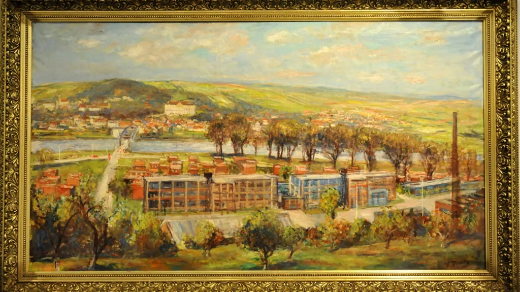 Obraz Vladimíra Hrocha Pohled na Fatru z roku 1941