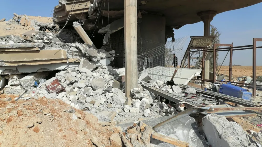 Sídlo šíitské skupiny Katáib Hizballáh zničené americkým náletem