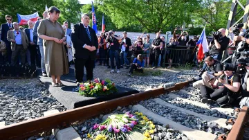 Uctění památky obětí holocaustu v místě, odkud z Brna odjížděly židovské transporty