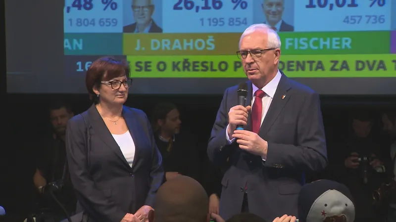 Jiří Drahoš s manželkou