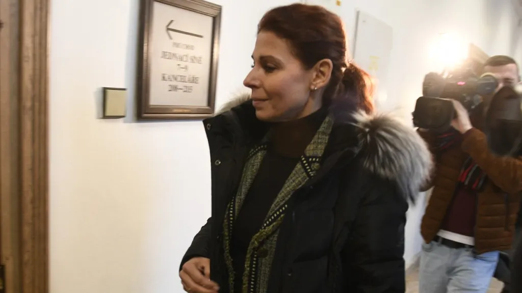 Kateřina Kottová u soudu v roce 2019