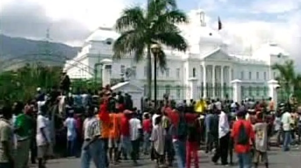 Demonstrace na Haiti