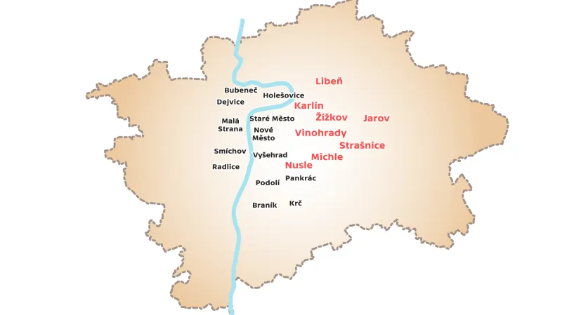 Plánované nízkoemisní zóny na území Prahy