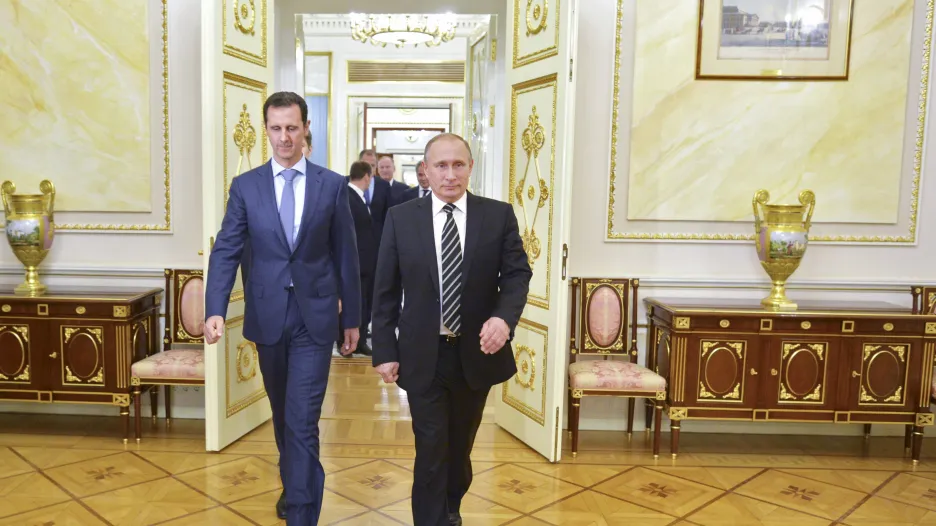 Bašár Asad a Vladimir Putin