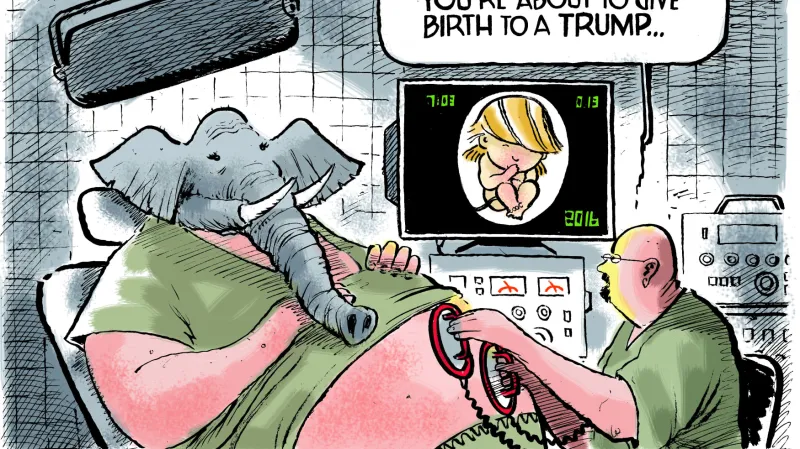 Vítězná karikatura Jacka Ohmana