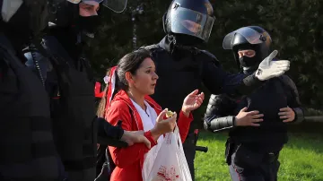 Demonstrace v Bělorusku proti Alexandru Lukašenkovi 26. září 2020