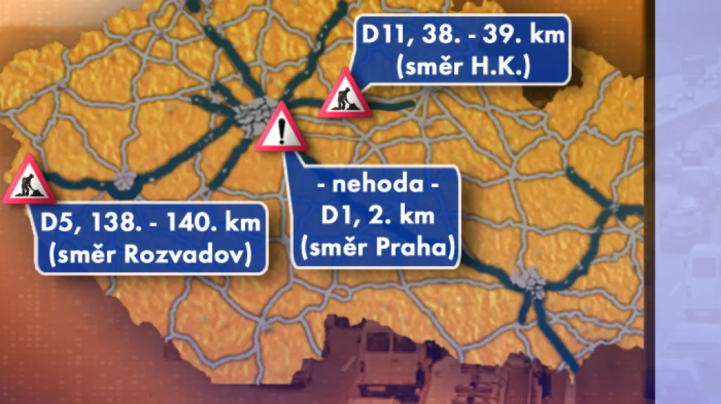 Dopravní situace ve čtvrtek 14. 8. 2008