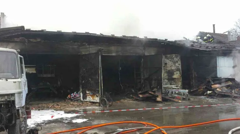 Požár ve Vikýřovicích na Šumpersku