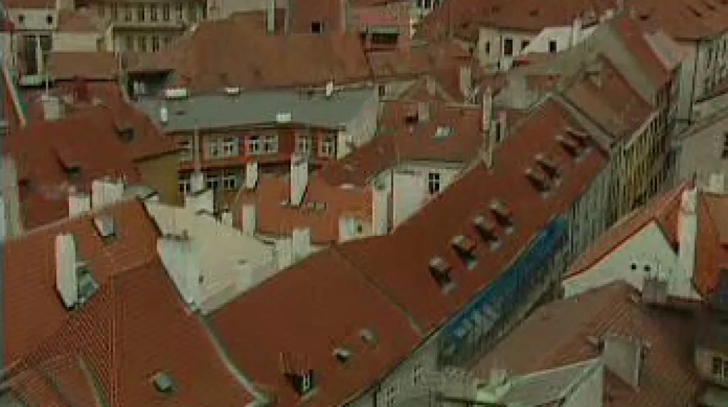 Střechy domů na Starém Městě v Praze