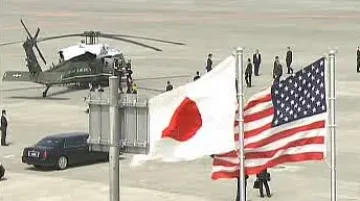 Japonská a americká vlajka