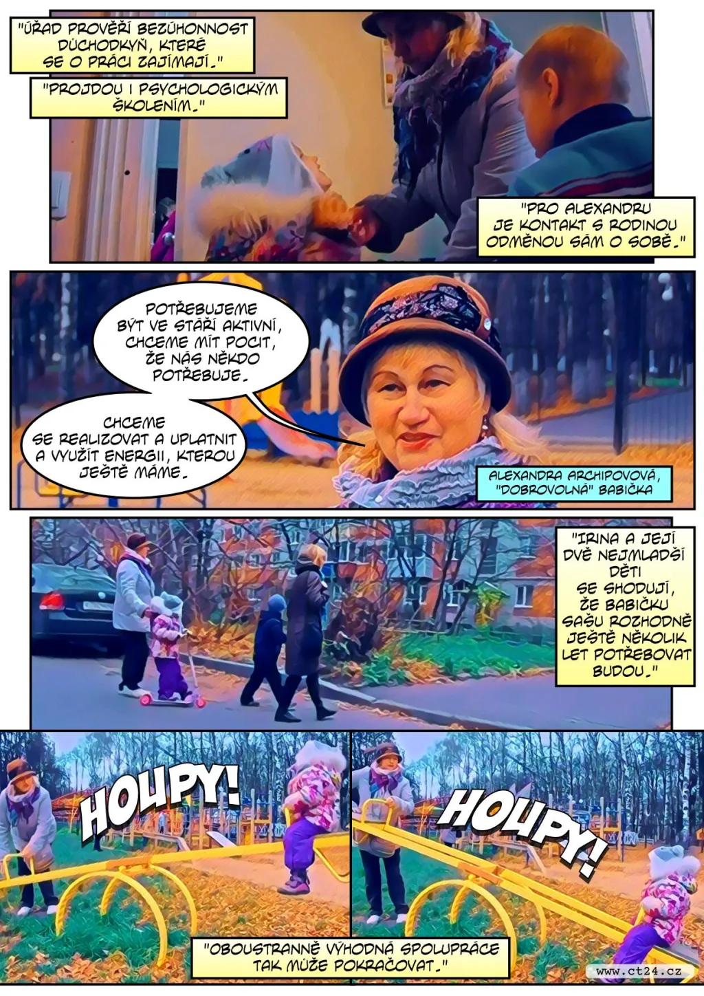 V ruském Vladimiru se o děti starají náhradní babičky. Pomoc využívají hlavně samoživitelky