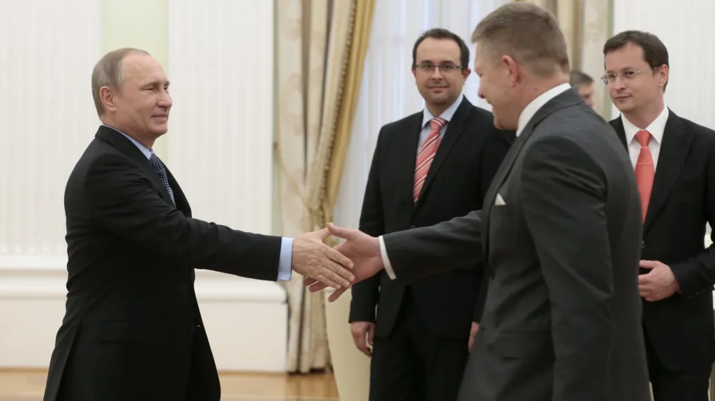 Vladimir Putin a Robert Fico