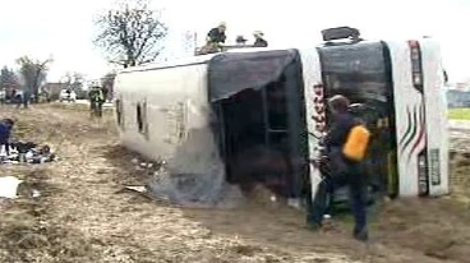 Nehoda autobusu u Nupak