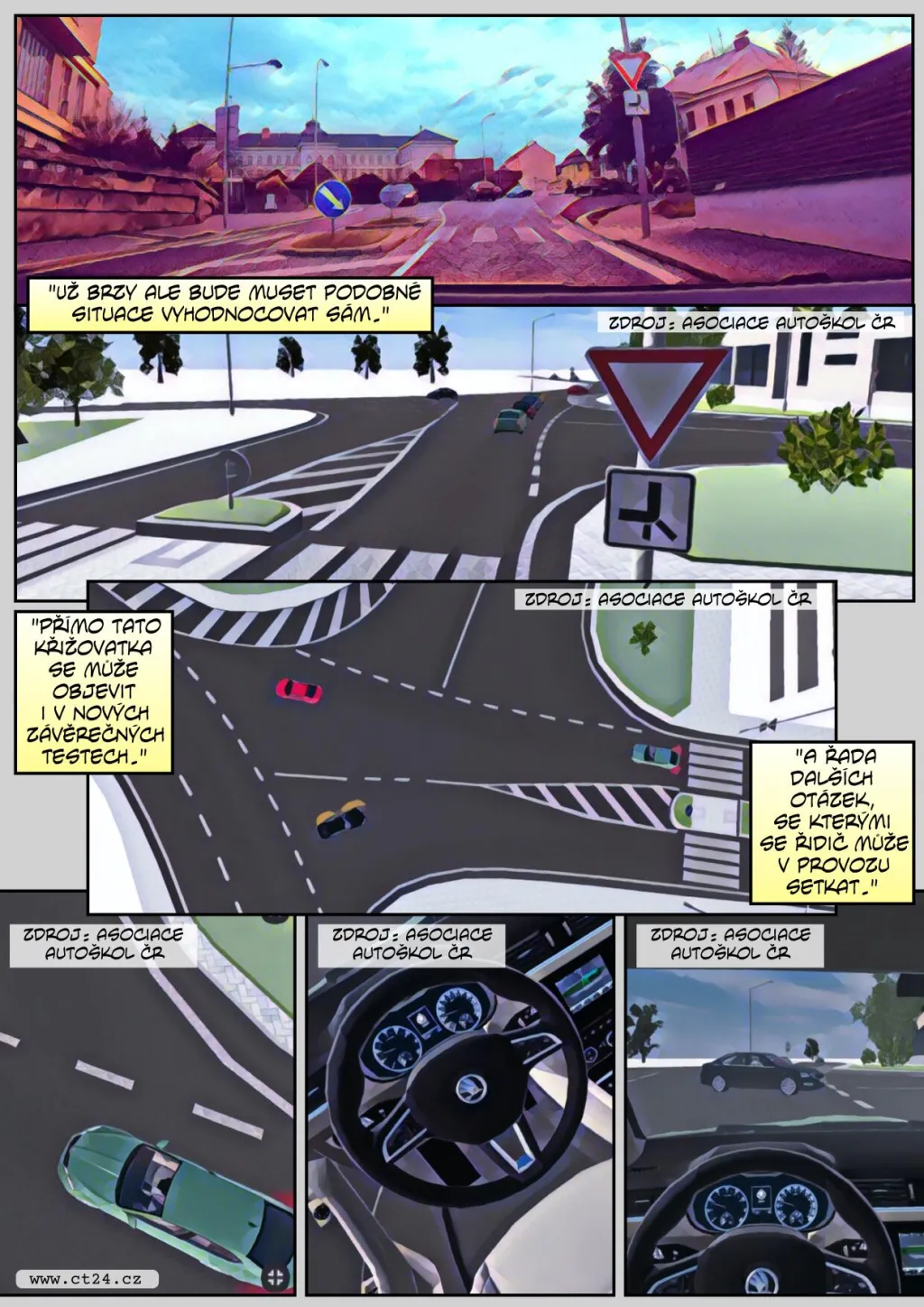 Budoucnost testů v autoškole. Klasické otázky by měly nahradit animace