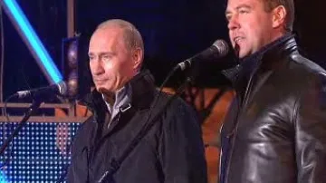 Dmitrij Medvěděv a Vladimir Putin