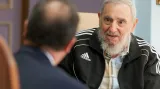 Fidel Castro přijal francouzského prezidenta