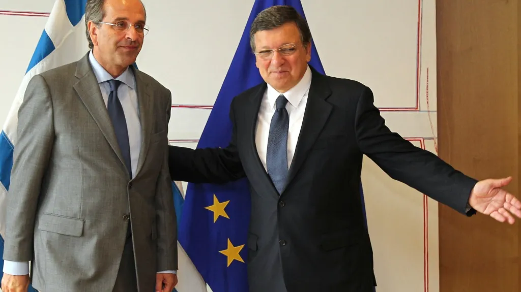 Antonis Samaras a José Manuel Barroso
