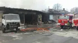 Požár ve Vikýřovicích na Šumpersku