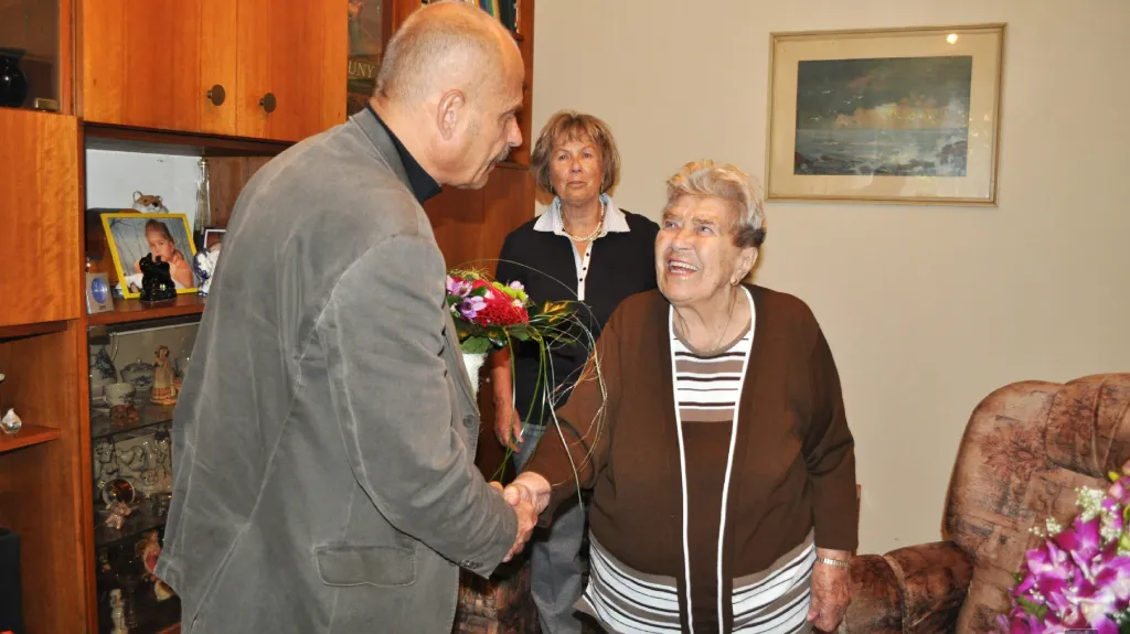 Oslava 97. narozenin paní Emilie Žáčkové