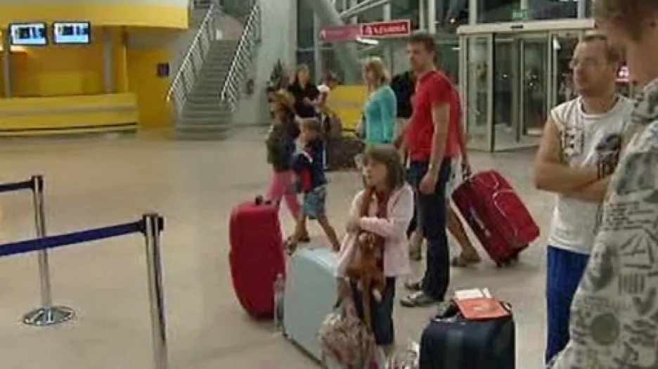 Čekající turisté