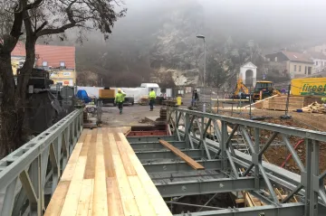 Most ve Znojmě je v horším stavu, než se čekalo. Oprava potrvá do jara