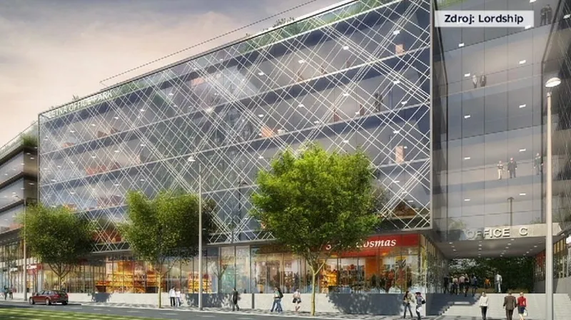 Letná Office park - vizualizace