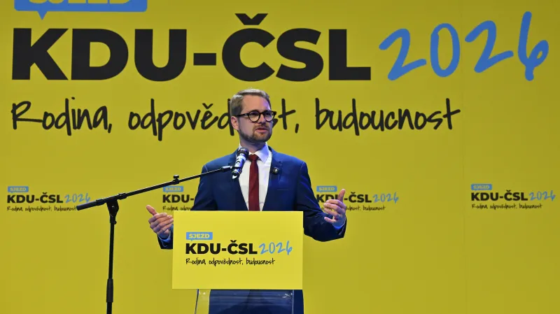 Předseda TOP 09 Matěj Ondřej Havel na volebním sjezdu KDU-ČSL