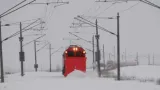 Odklízení sněhu na železnici