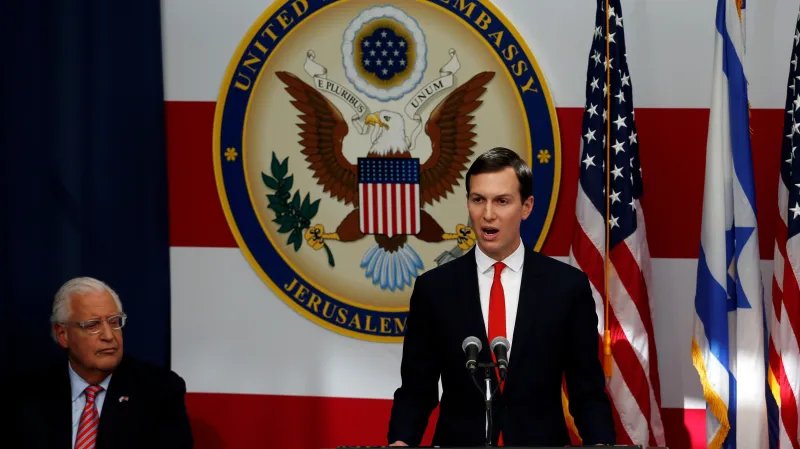 Jared Kushner promluvil v Jeruzalémě